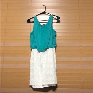 Dress with Lace Skirt